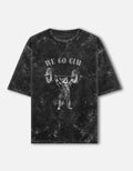 we go gim | Unisex Acid Washed Oversized Tee - Clobric Fashion