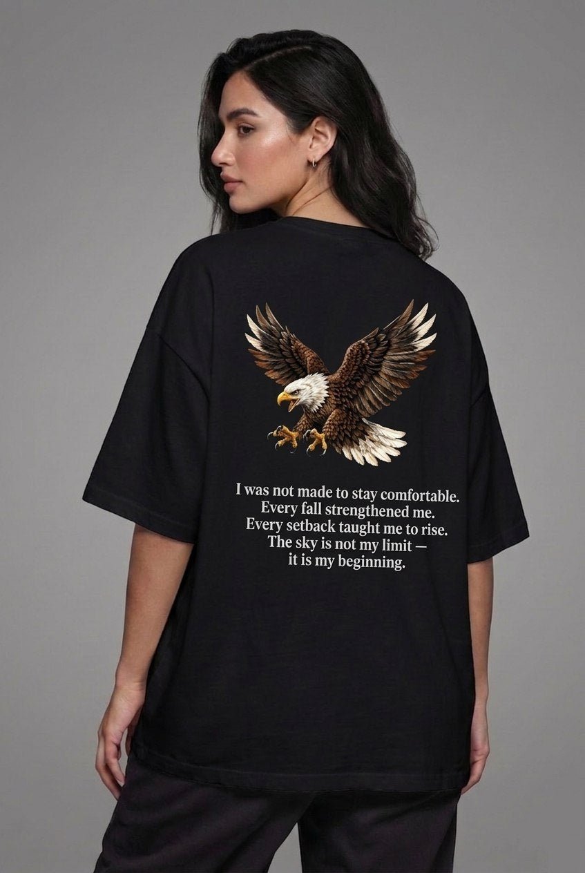 WINGS OF RESILIENCE | Unisex Terry Oversized Tee - Clobric Fashion